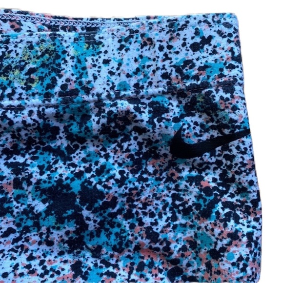 Nike Paint Splatter Print Cropped Leggings Crops Cropped Pants Running Tights S - Picture 6 of 7
